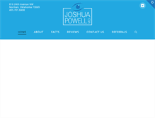 Tablet Screenshot of drjoshuapowell.com